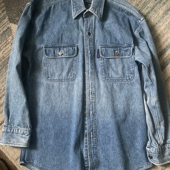 Ralph Lauren Other - CHAPS Ralph Lauren Classic Blue Denim Shirt Jacket